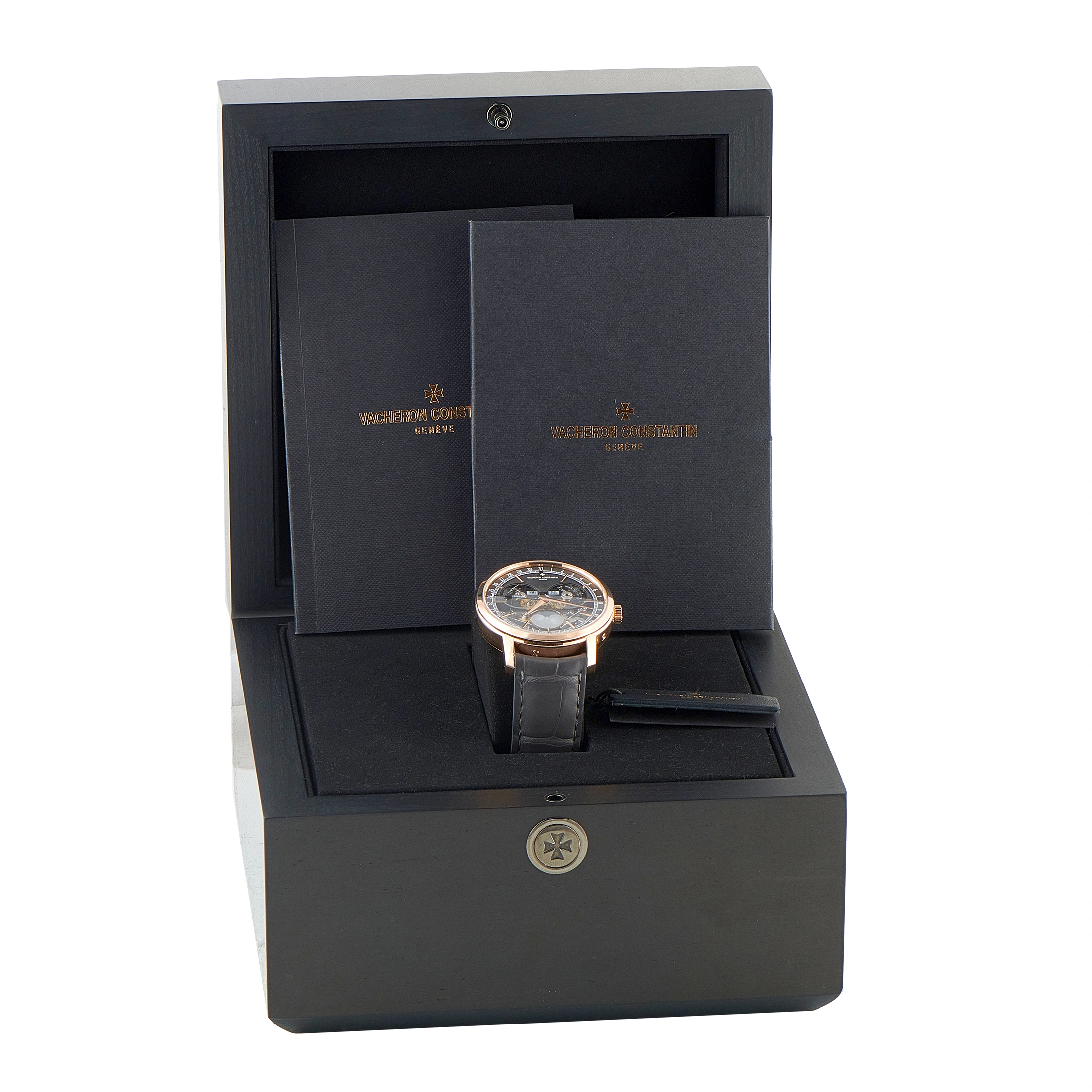 Vacheron ConstantinTraditionelle Complete Calendar Openface Pink Gold Watch 4020T/000R-B654