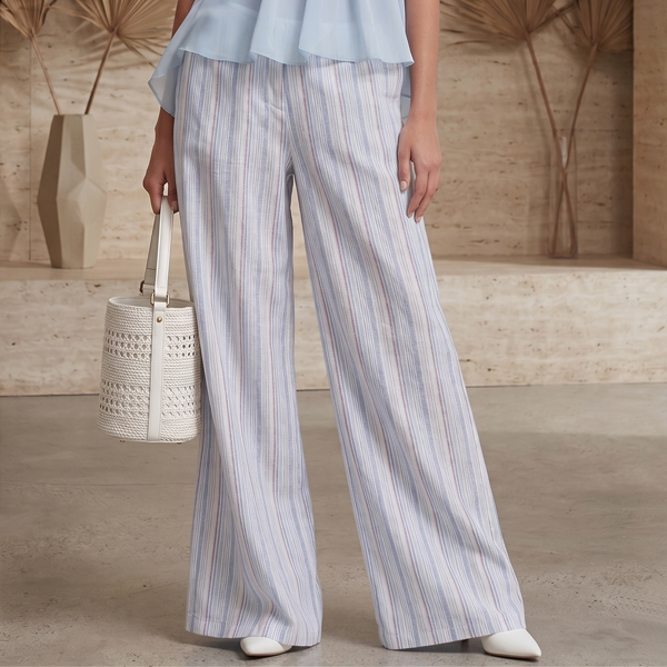 HALTERTOP EN GESTREEPTE BROEK TWEEDELIGE MET