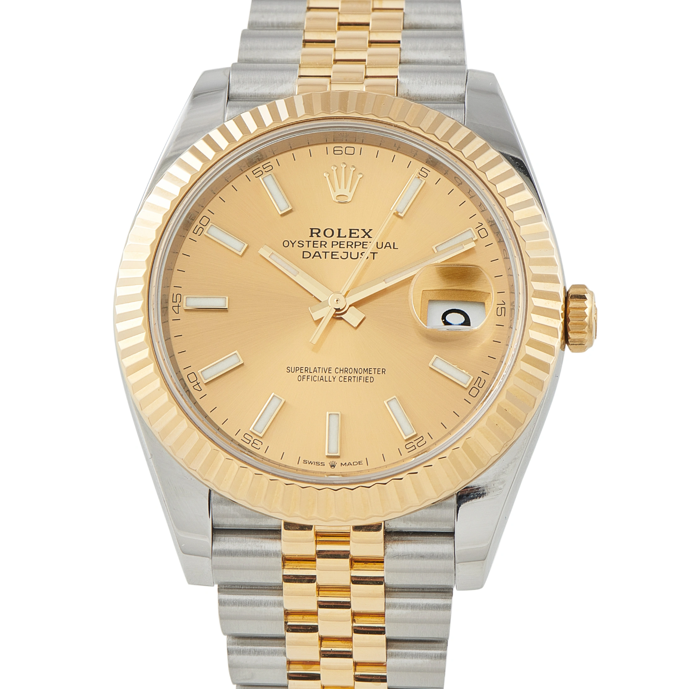 RolexDatejust 41 Champagne Dial Two-Tone Jubilee Watch 126333