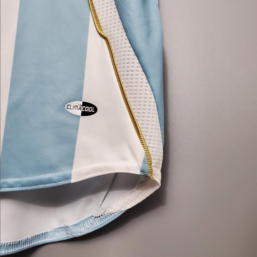 2006 Argentina Home Retro Football Shirt