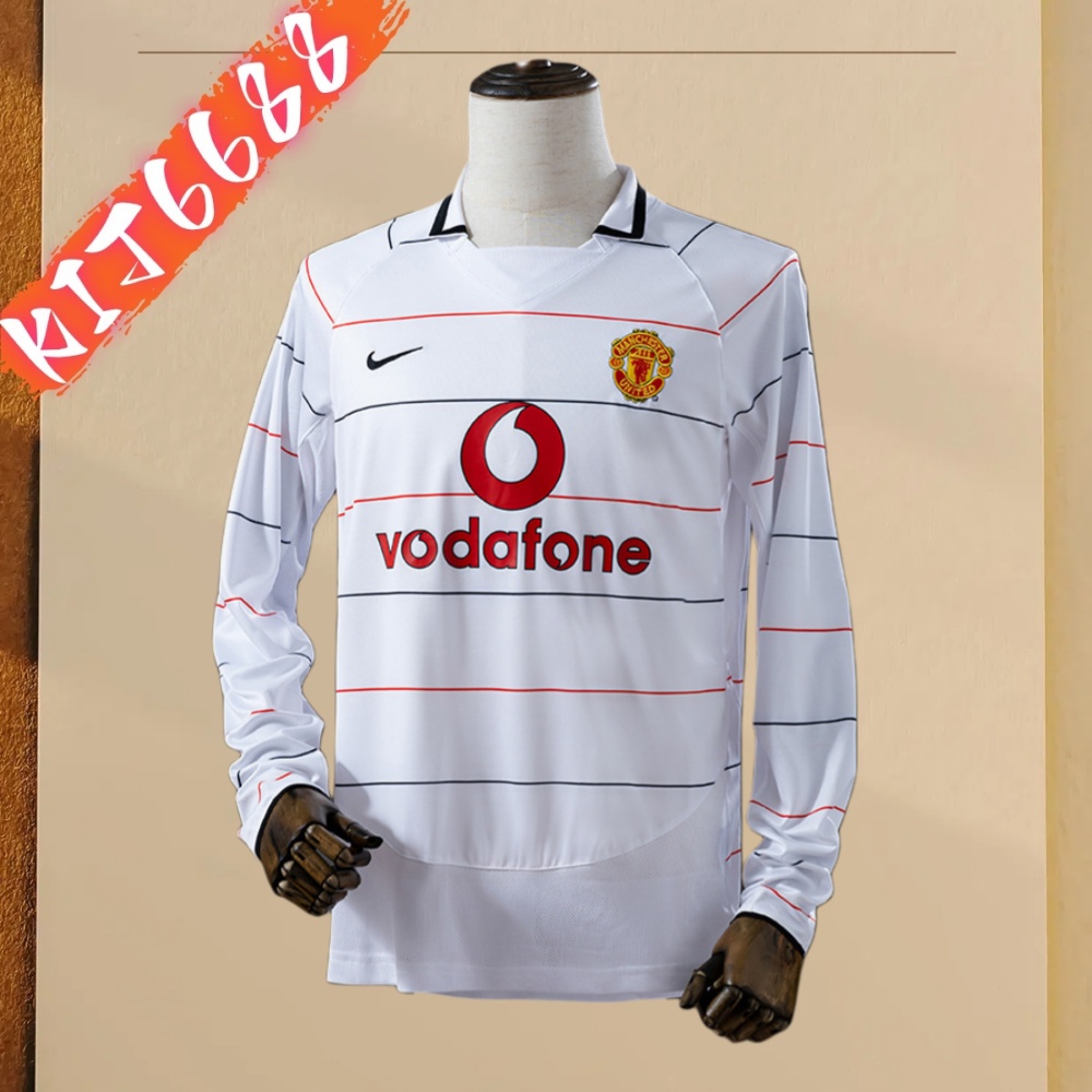 03/05 Manchester United Away long sleeved retro football jersey
