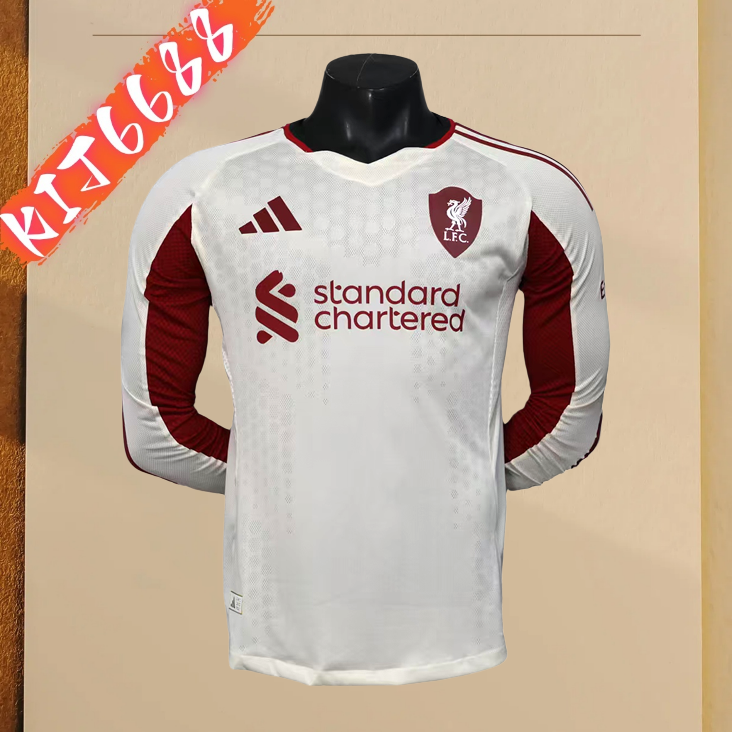 2025/2026 Liverpool FC Away Long Sleeve Football Shirt (Player)