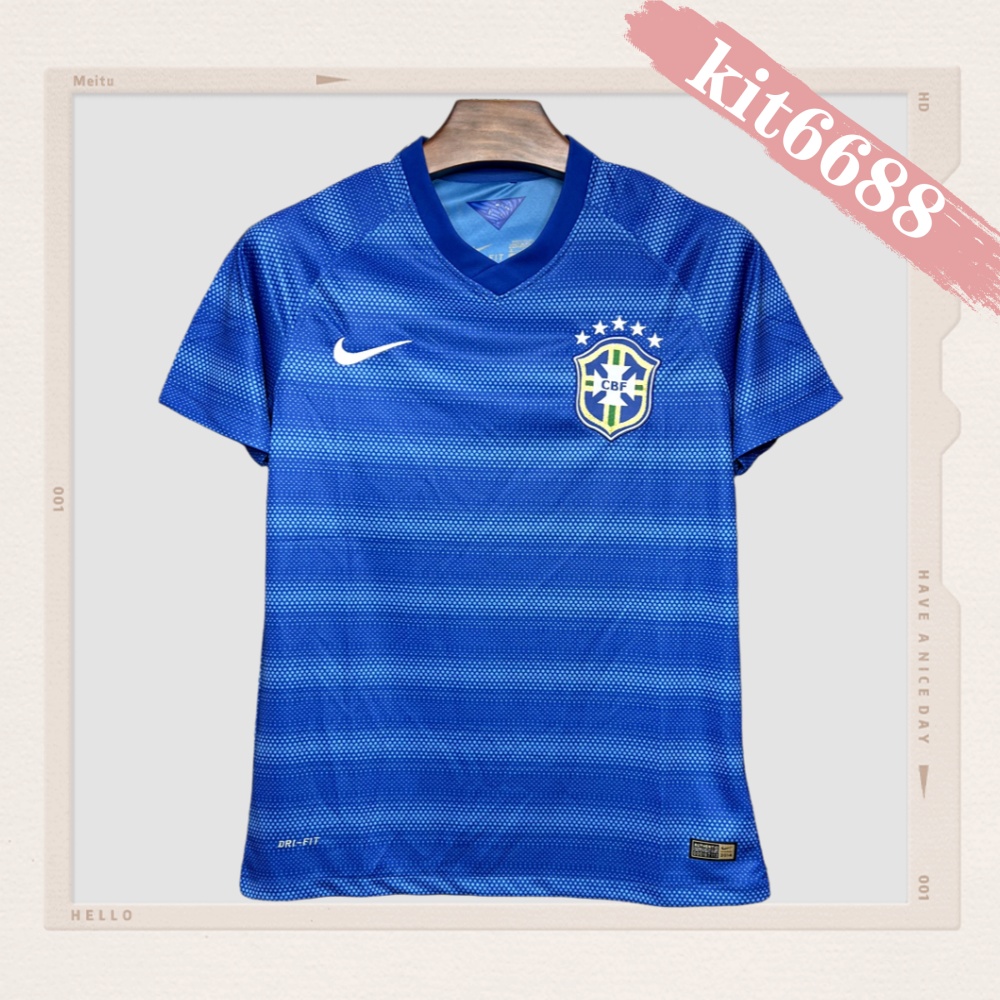 2014 Brazil Away Retro Football Shirt