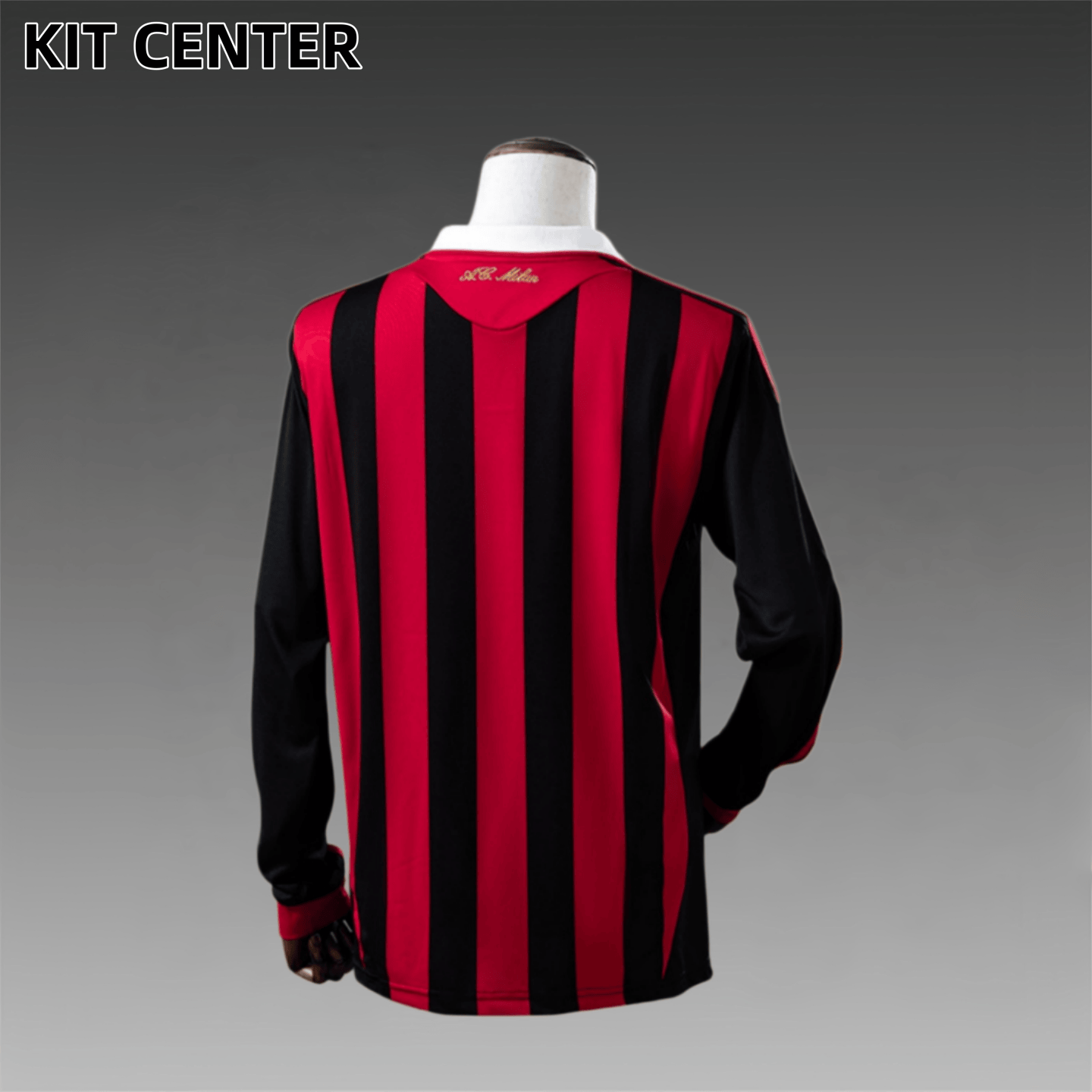 2009/2010 AC Milan home Retro Long Sleeve Football Shirt