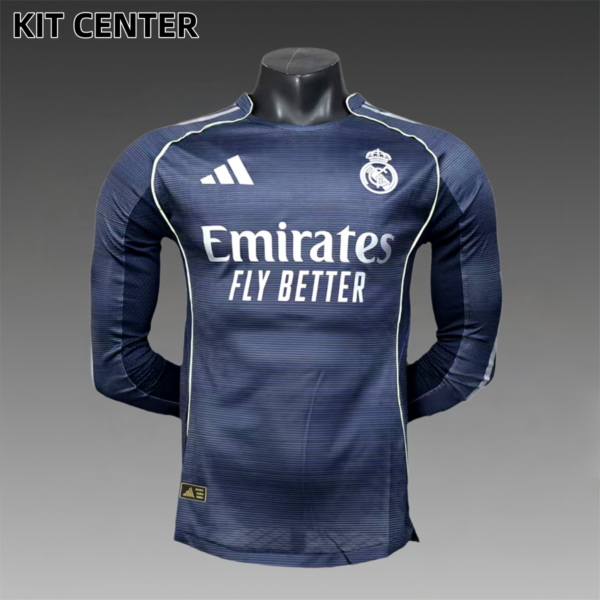 2025/2026 Real Madrid Away Long Sleeve Football Shirt (Player Edition）