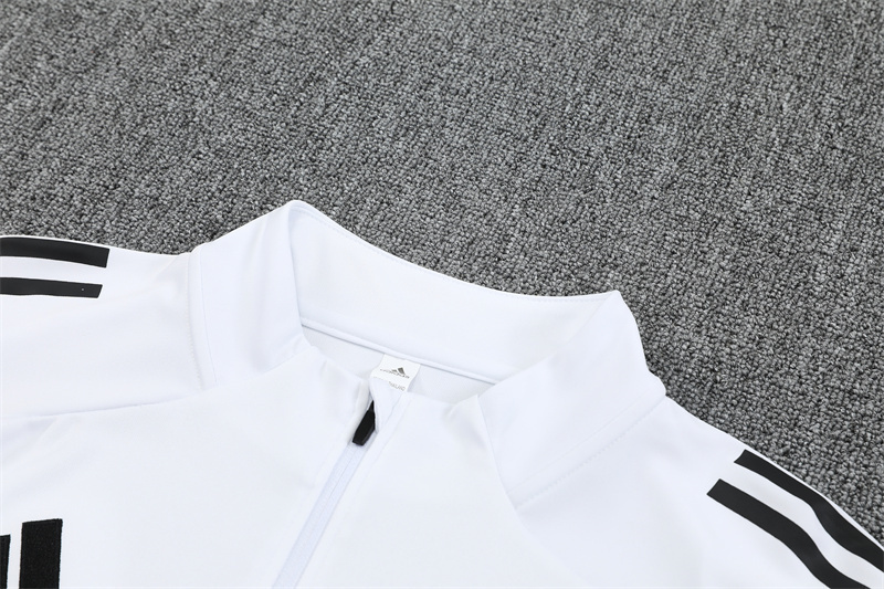 25/26 Real Madrid white Half Zip Training Kit (Adult Kids Kit)