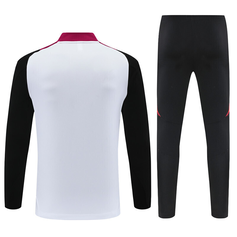 24/25 Manchester United white Half Zip Training Kit (Adult Kids Kit)
