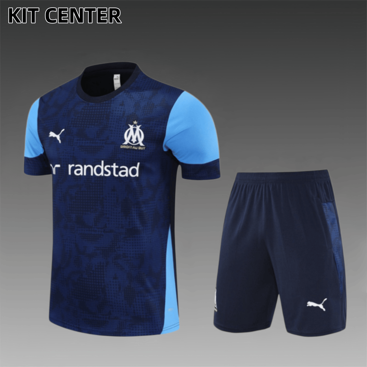 25/26 Marseille Short Sleeve Training Suit (Adult and Children's Set)