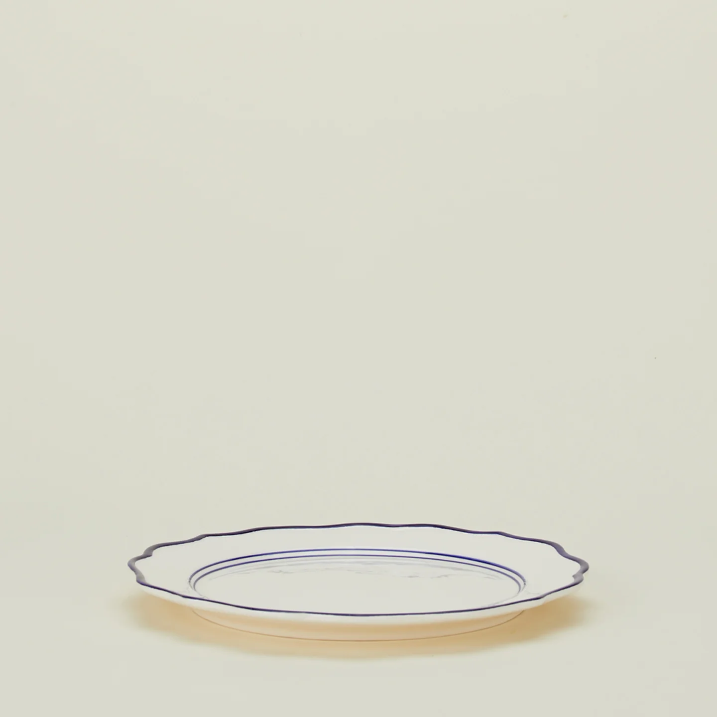 Ogee Edge Round Platter - Blue