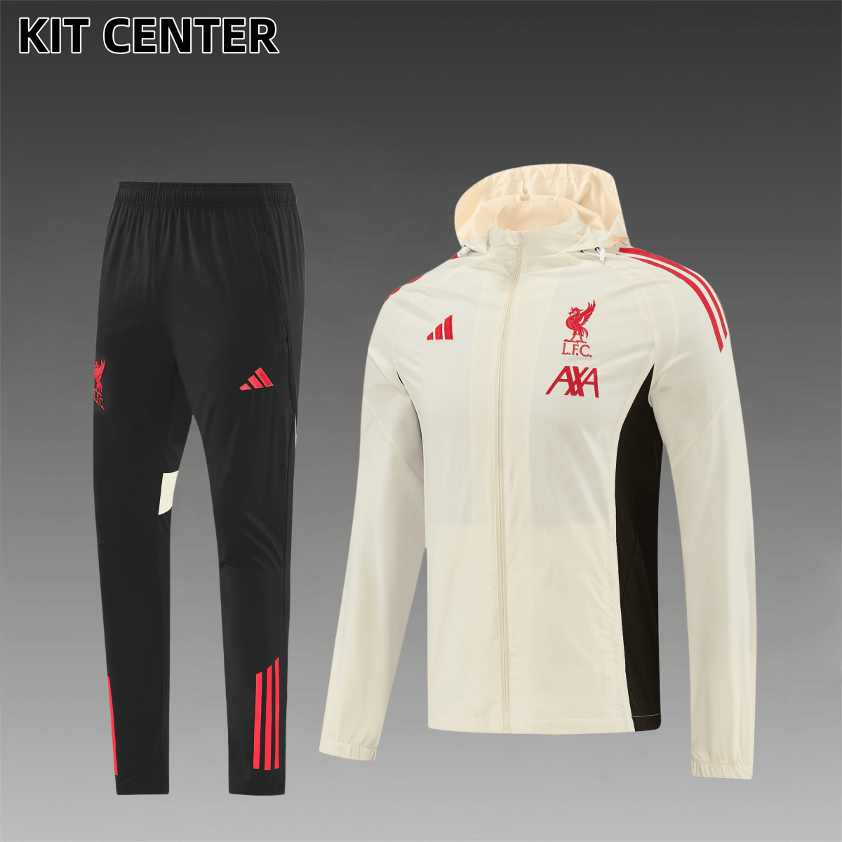 26/27 Liverpool hoodie Full Zipper Training Suit (Adult Set)