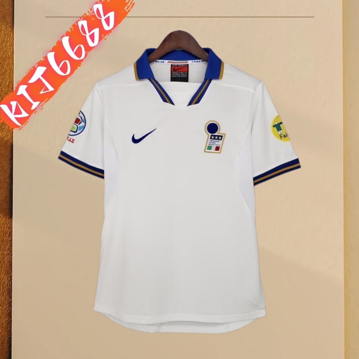 1996 Italy Away Retro Football Shirt