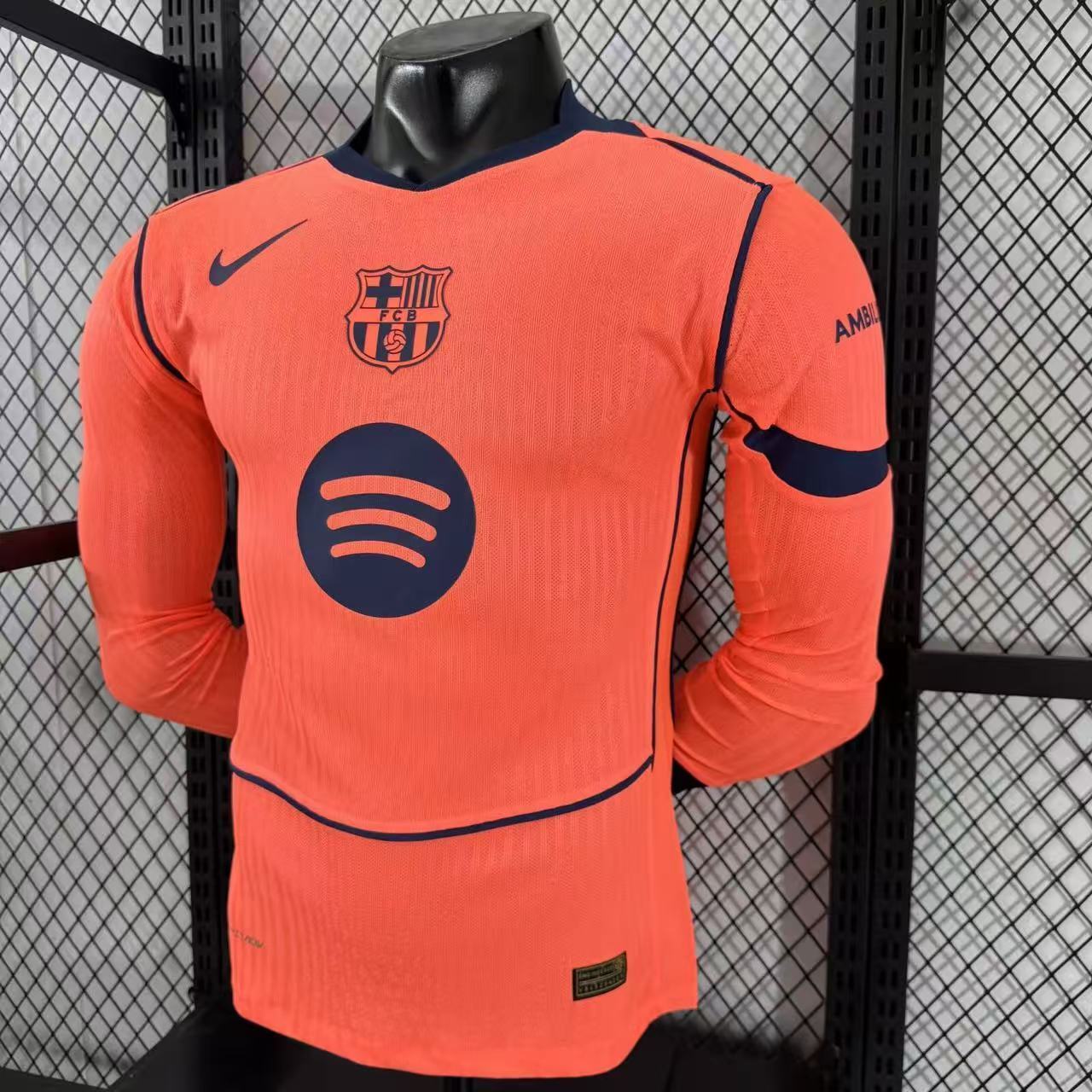 2025/2026 Barcelona Third Long Sleeve Football Shirt (Player Version)