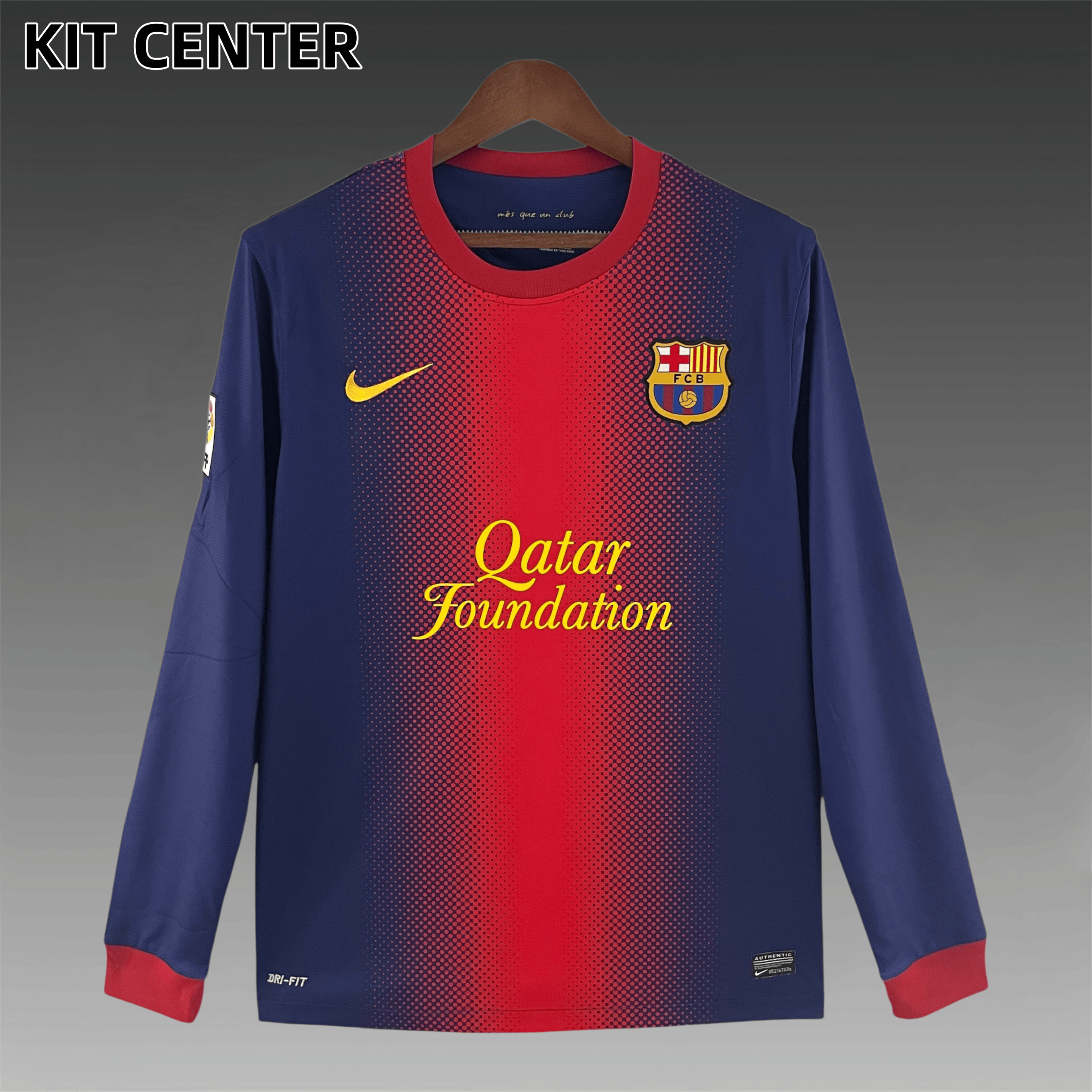 12/13 Barcelona  home long sleeves Retro Football Shirt