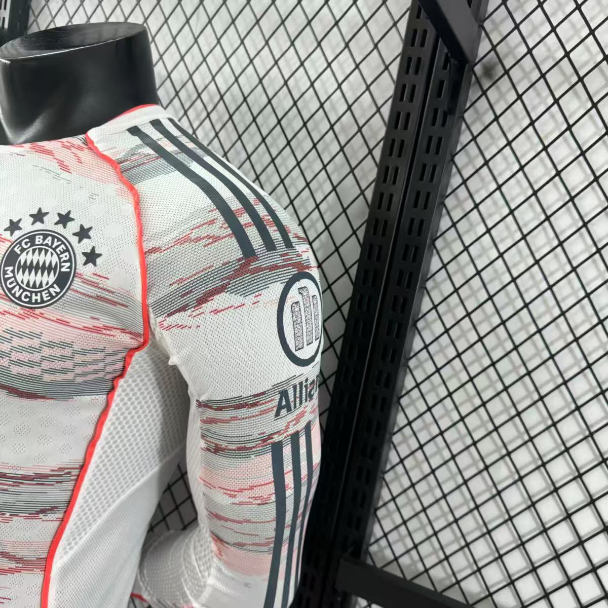 2025/2026 Bayern Munich Away Long Sleeve Football Shirt (Player Edition)