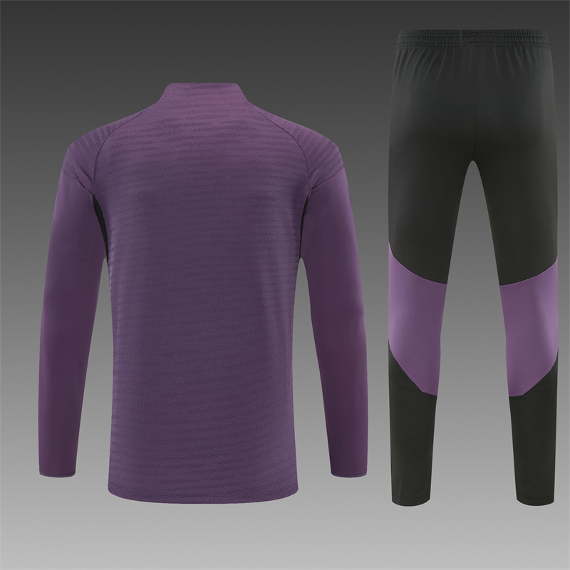 25/26 Manchester United Purple  Half Zip Training Kit (Adult Kids Kit)