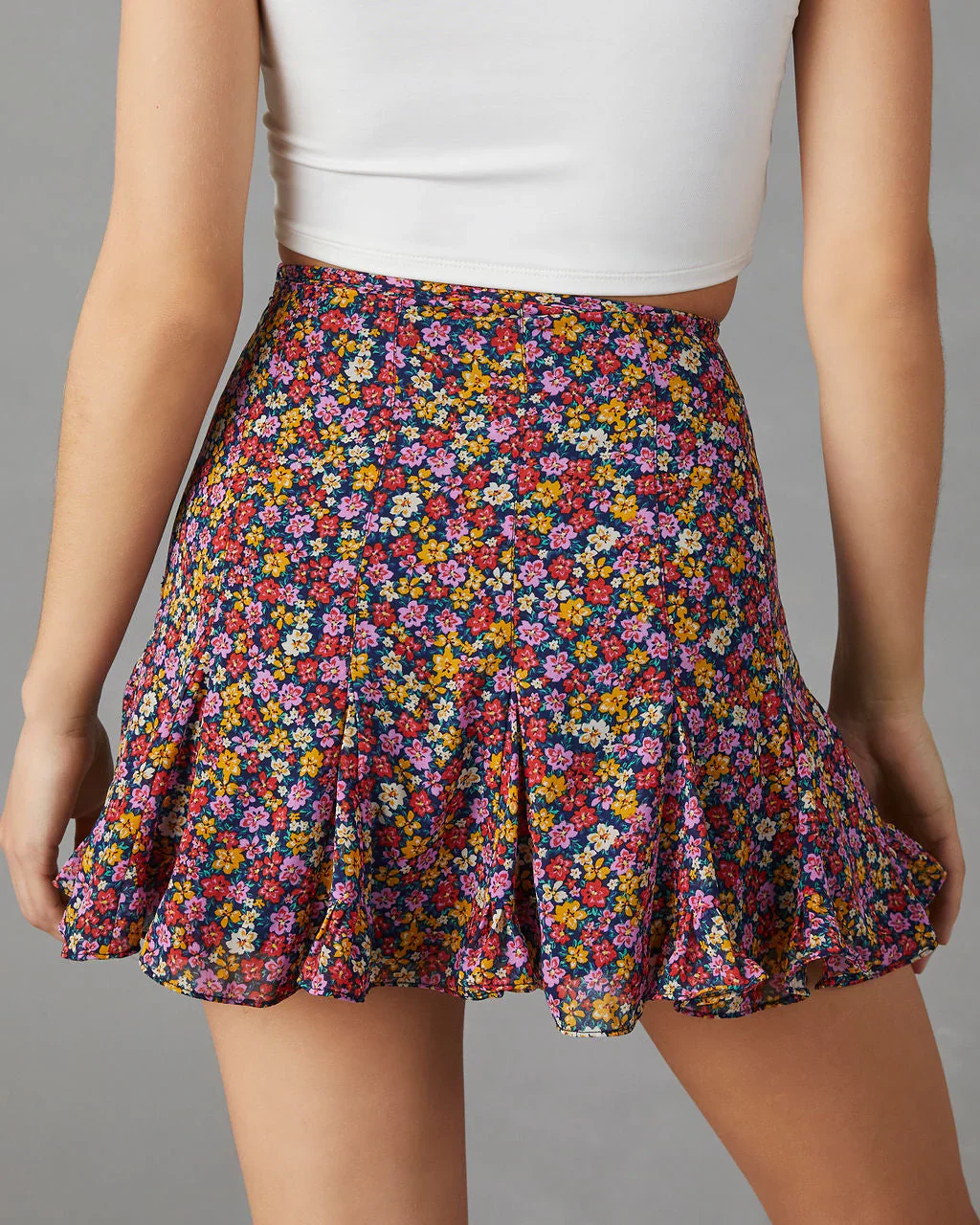Grier Floral Mini Skirt