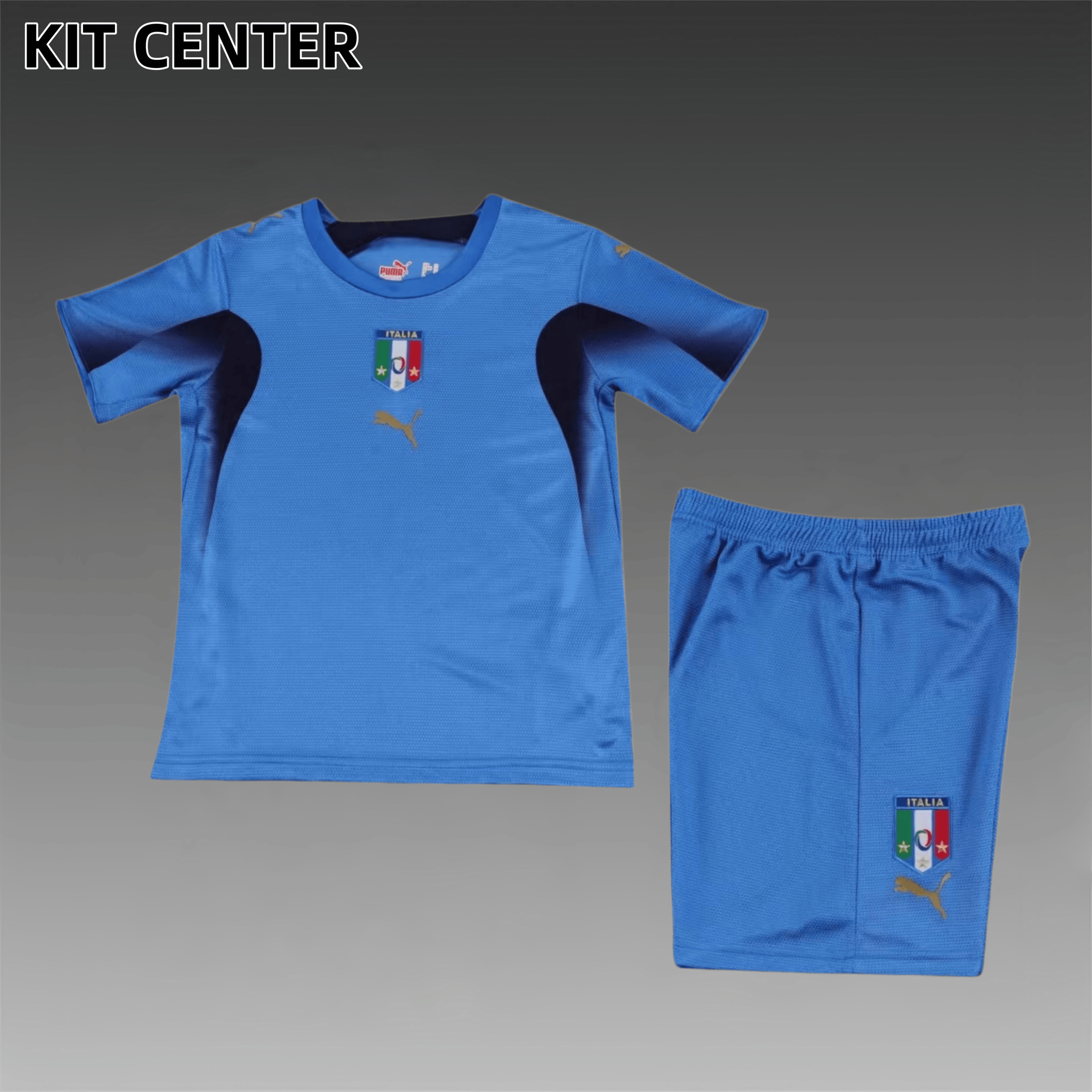 2006 Italy home Retro Football Shirt ( Kids Kit )