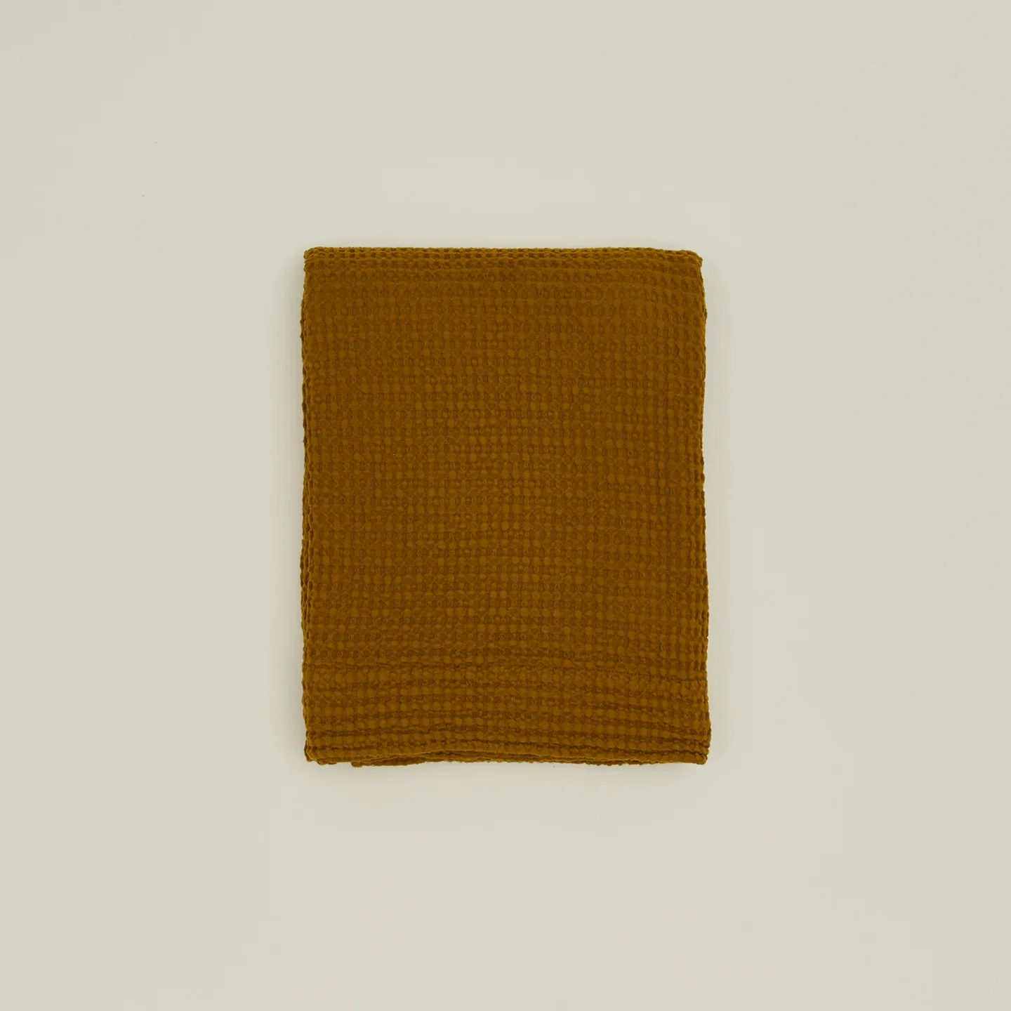 Simple Waffle Shower Curtain - Bronze