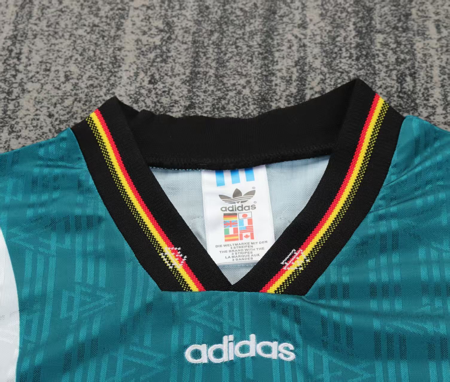 1996 Germany Away Retro Football Shirt ( Kids Kit )