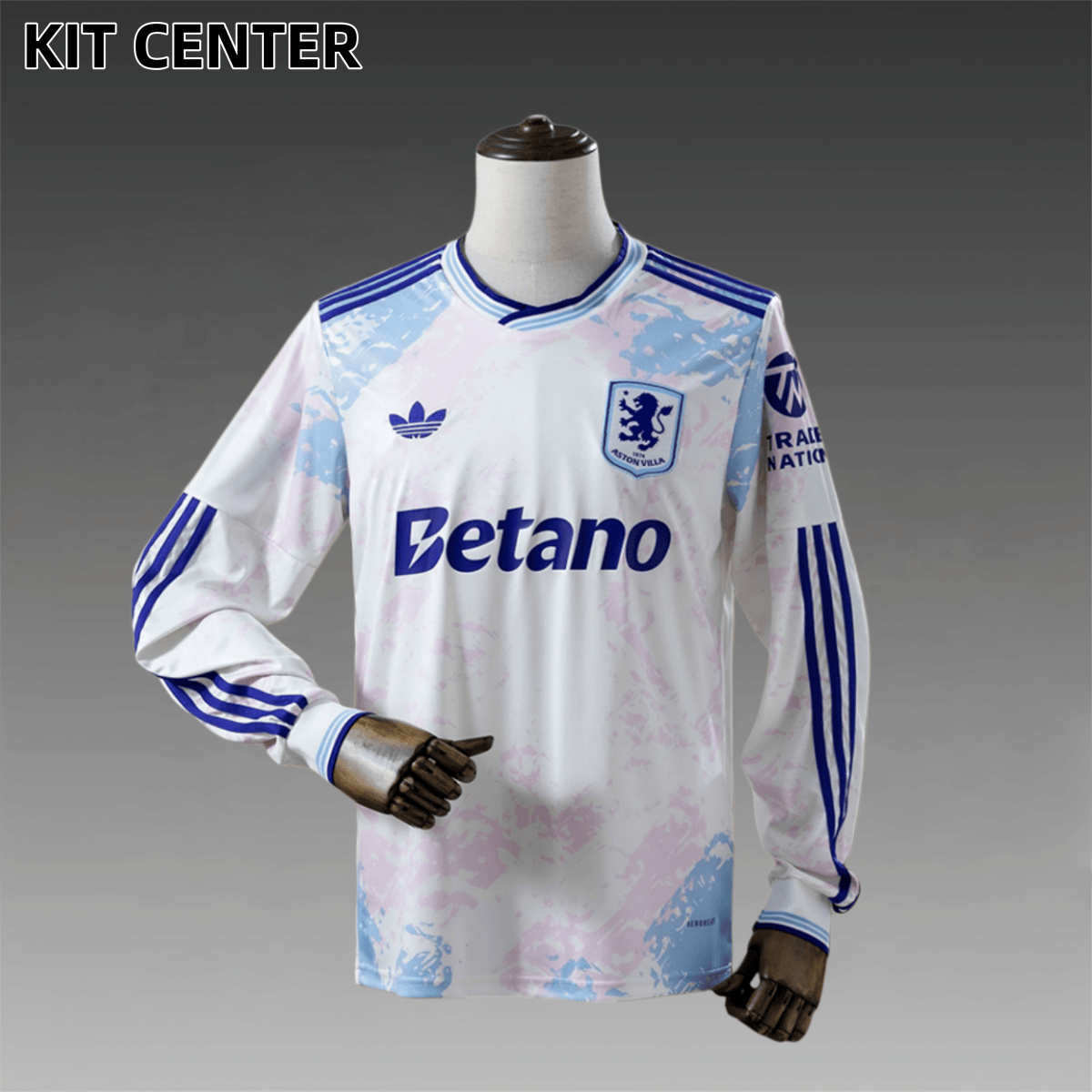 2025/2026 Aston Villa Third Away Long-Sleeve  Football Shirt （Fans version）