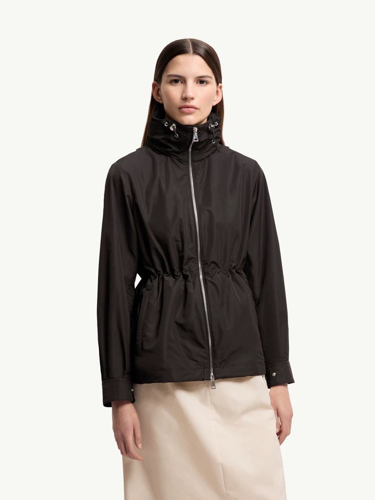 Moncler Enette 2026 Spring Autumn Women's Jackets Polyester Hooded Zipper Tassel Casual Slim Woman's Coats MKDFWJ26001