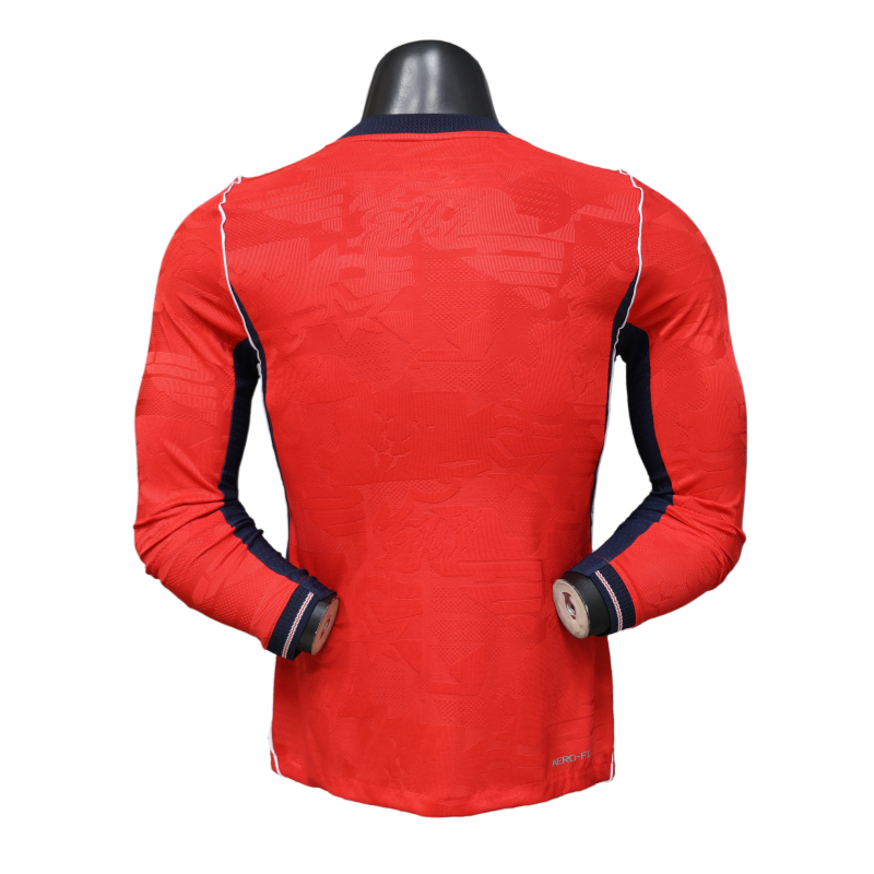 England World Cup 2026 Away Long Sleeve Kit & Jersey Player Version