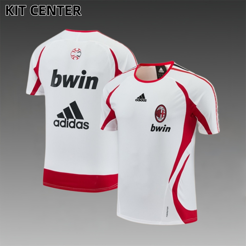 06/07 AC Milan retro training suit short sleeved football shirt