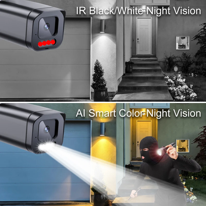 H.265+ Ultra HD 4K 16CH AI Face Detect POE Security Camera System 8MP NVR Smart AI Full Color Night CCTV Video Surveillance Kit