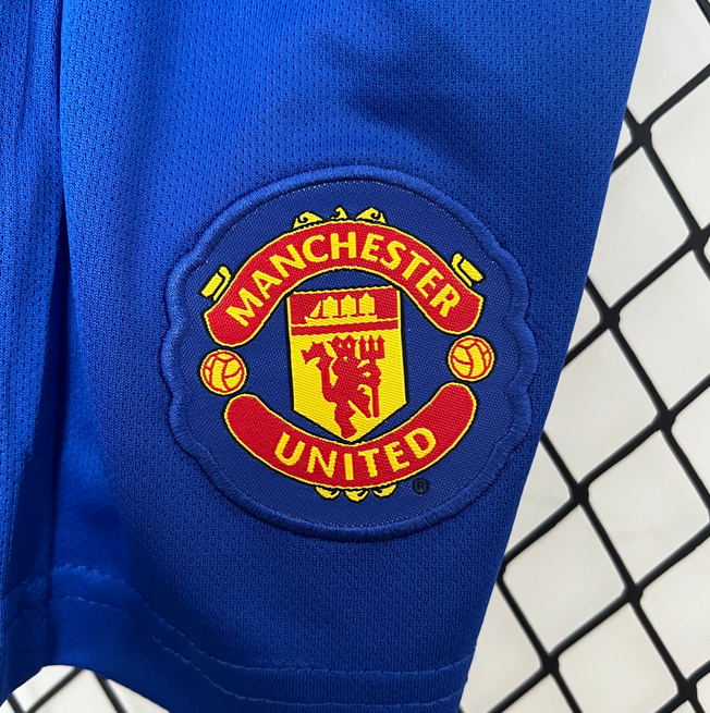 08/09 Manchester United Third Away ground Retro Football Soccer Kids Kit