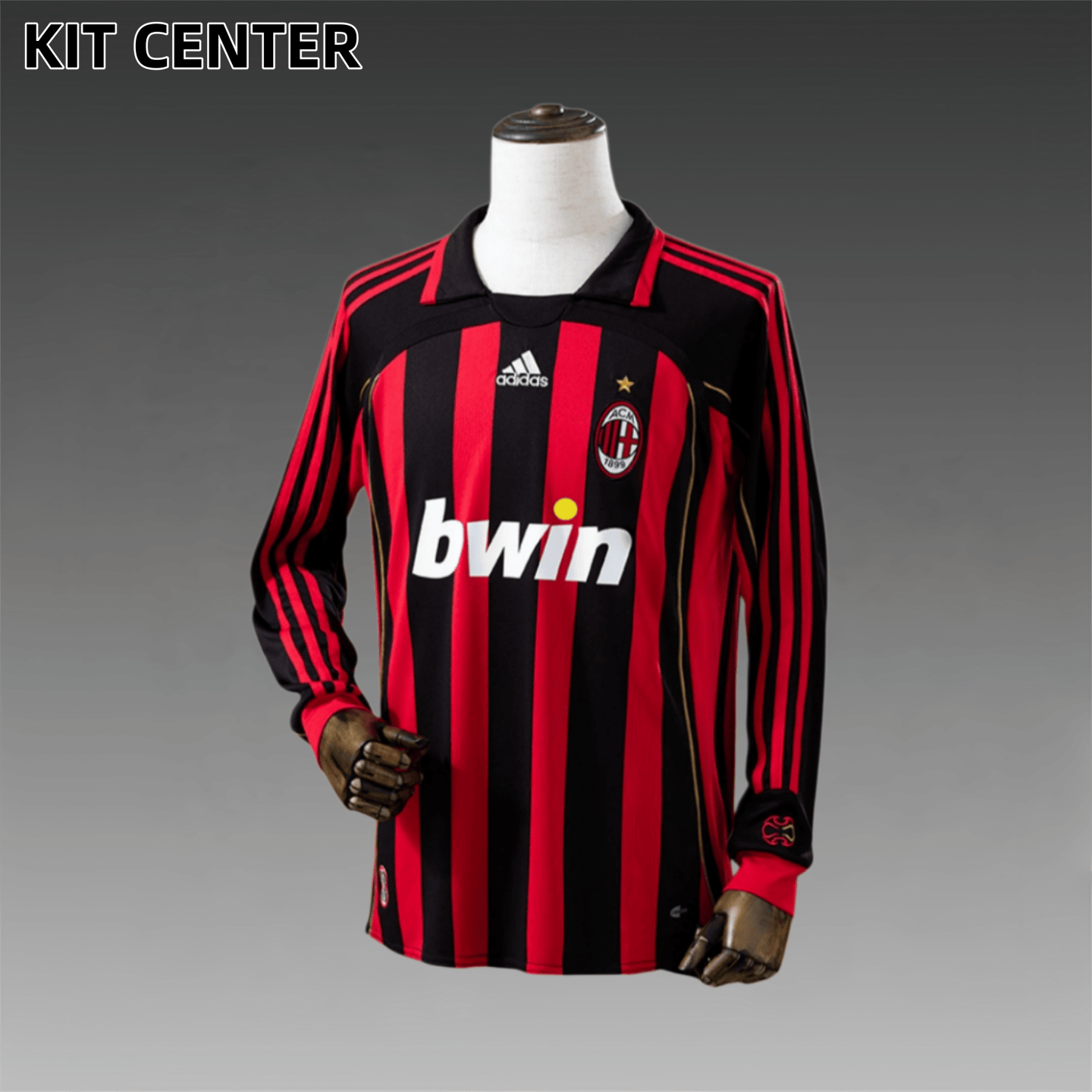2006/2007 AC Milan home Retro Long Sleeve Football Shirt