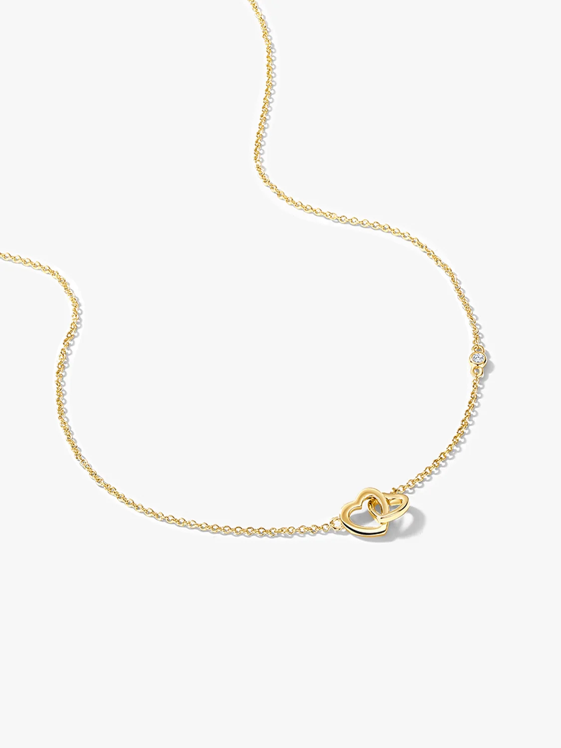 Interlocking Double Heart Necklace