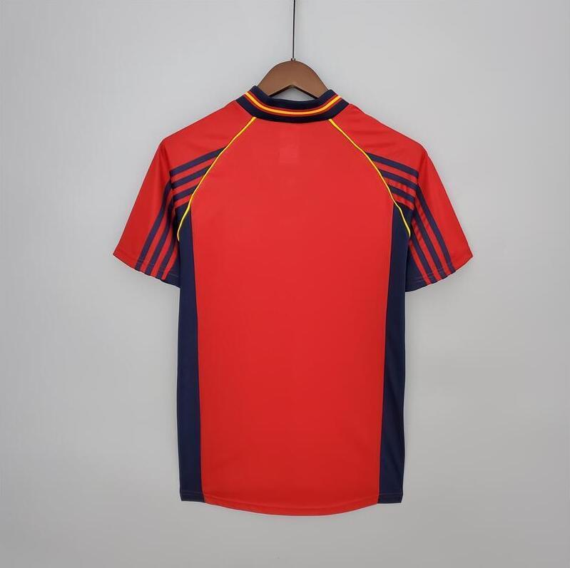 1998 Spain home Retro Football Shirt