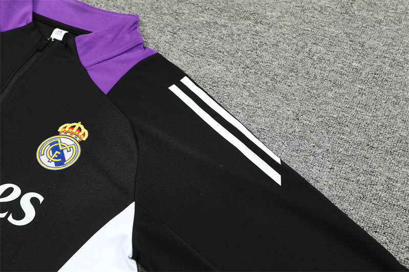 2024/2025 Real Madrid Purple Adult Half Zip Training Kit (Adult Kit)