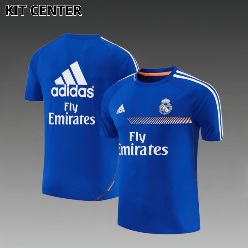 13/14 Real Madrid Retro Training Uniform short sleeves- Sleeve Football Shirt