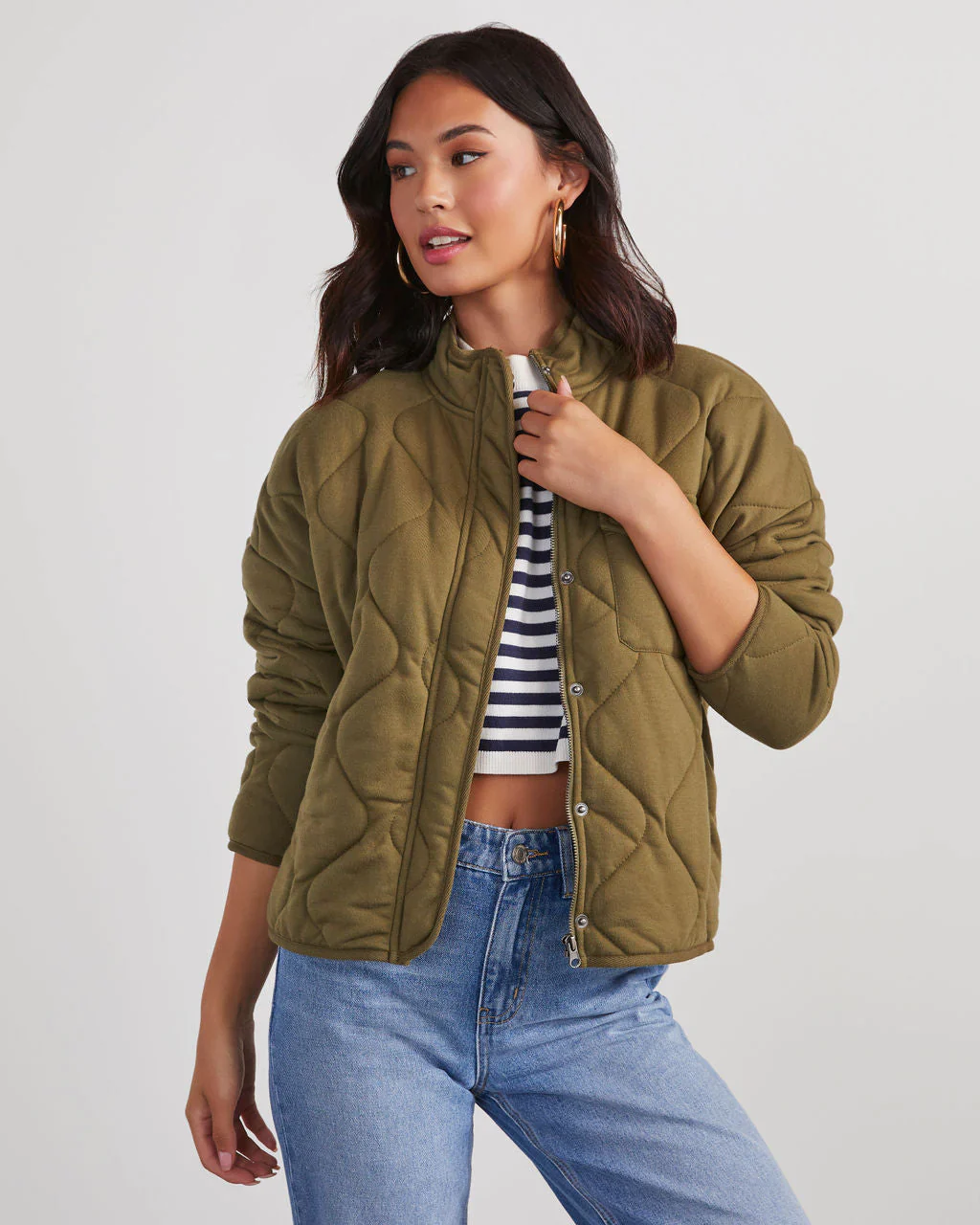 Aaronson Quilted Knit Jacket