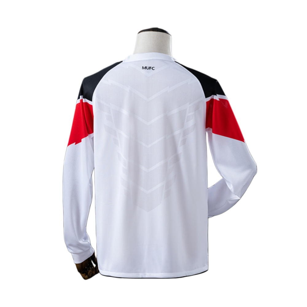 10/11Manchester United Away  long sleeved retro football jersey