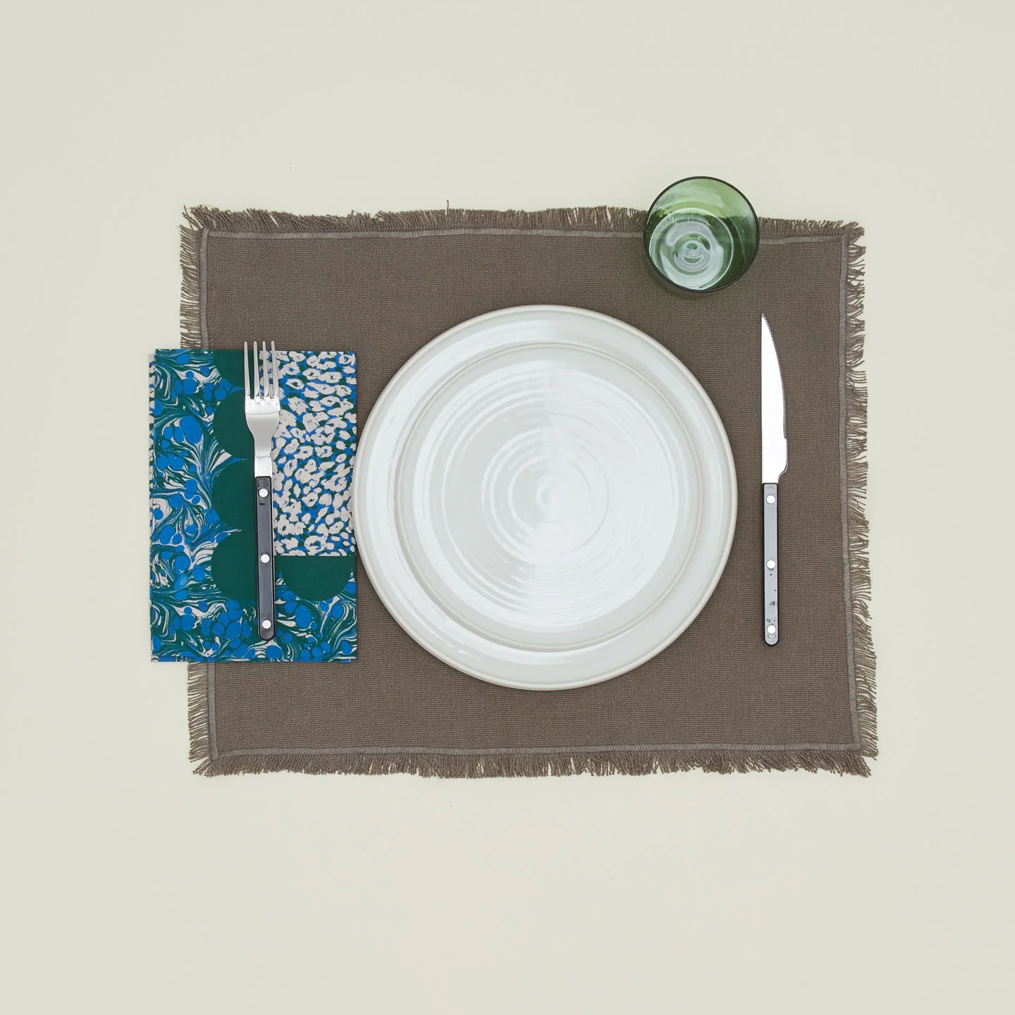 Mixed Floral Napkin, Set of 2 - Evergreen
