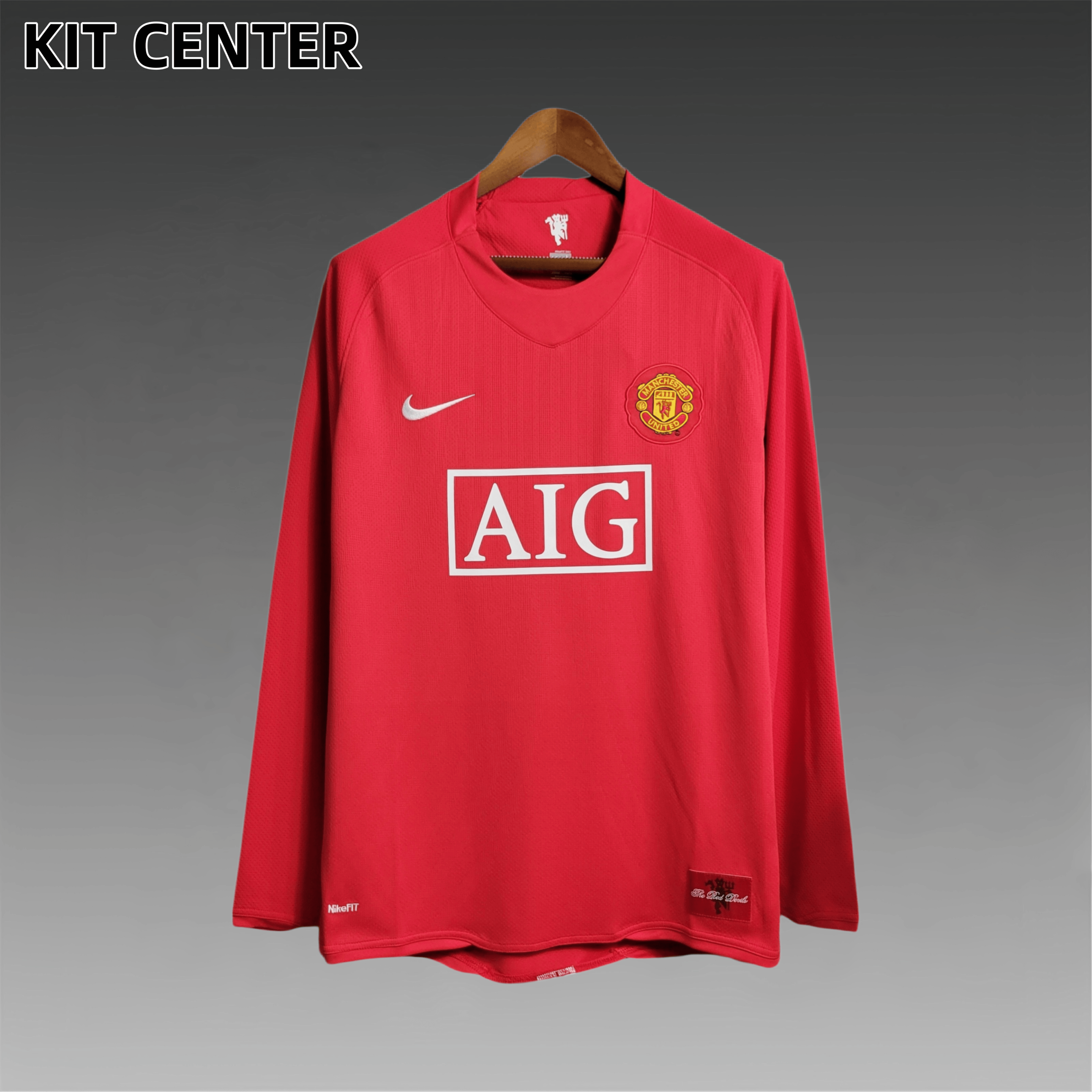 07/08 Manchester United home long sleeved retro football jersey