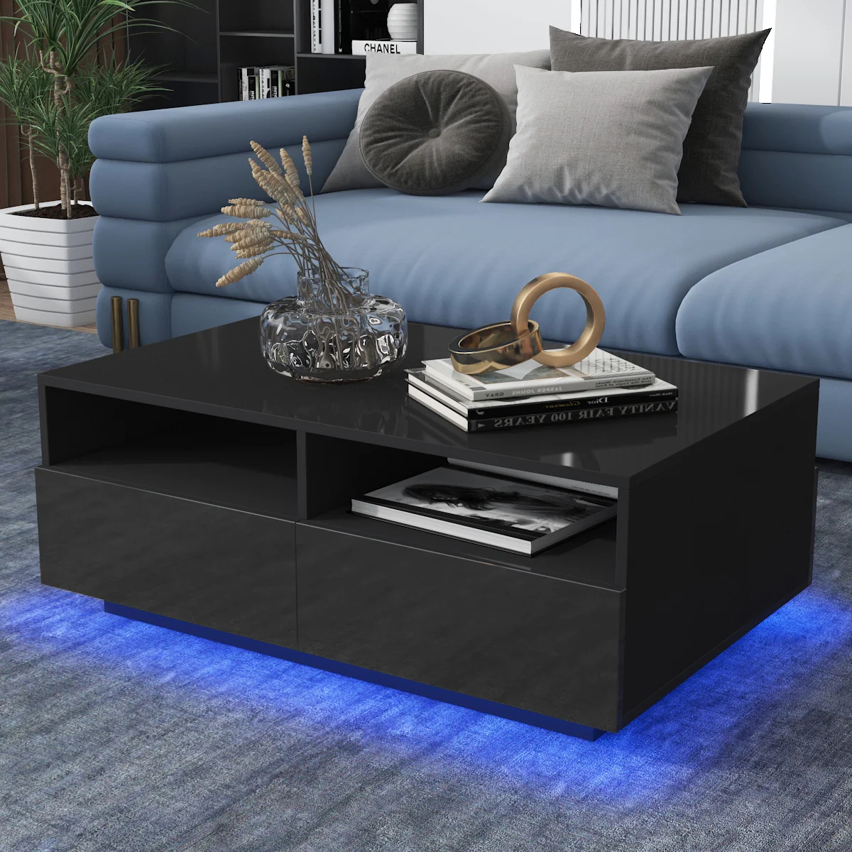 Gastelum Block Coffee Table with Storage