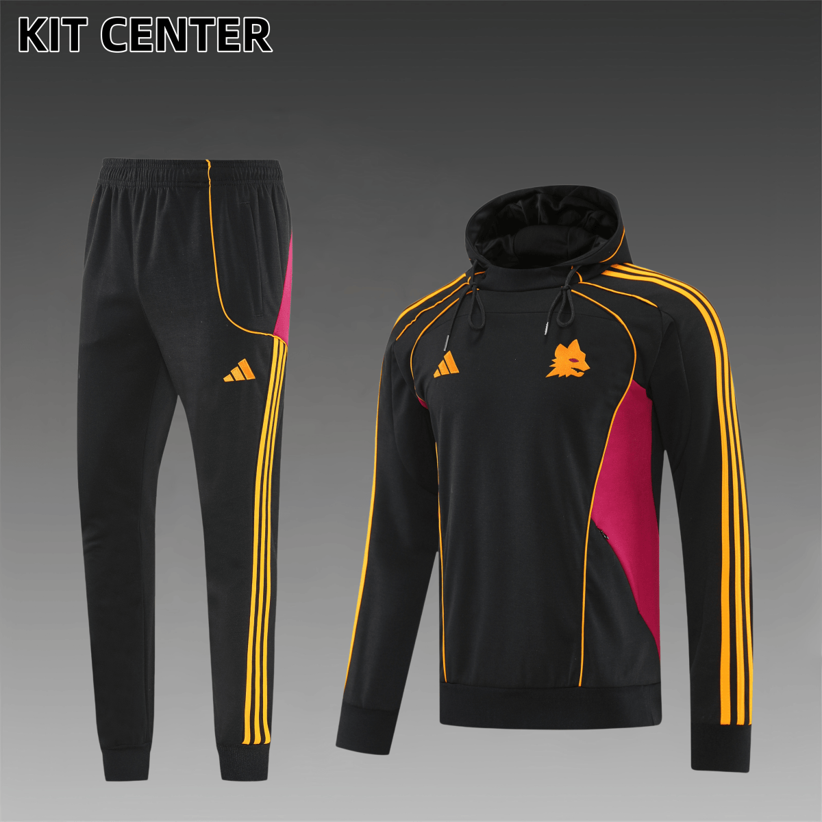 25/26 Rome hoodie Full Zipper Training Suit (Adult Set)