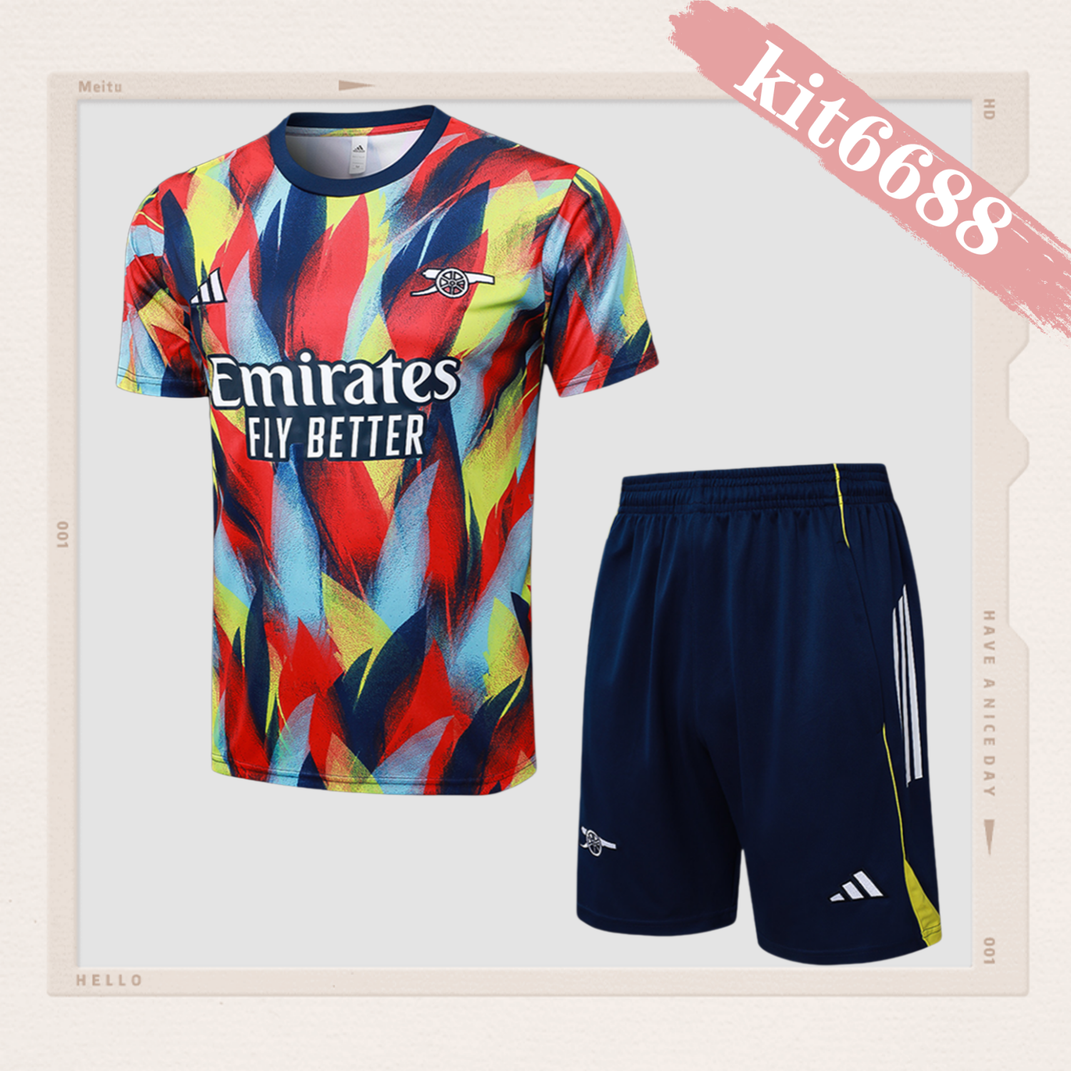 2025/2026 Arsenal Colored Adult Short Sleeve Training Wear (Adult Kit)