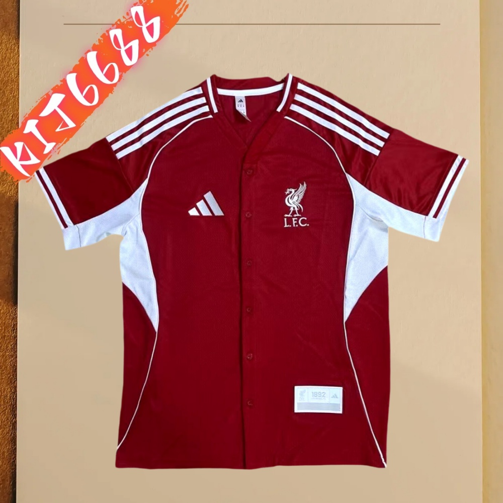 2025/2026 Liverpool Baseball Style Football Shirt (Fans)