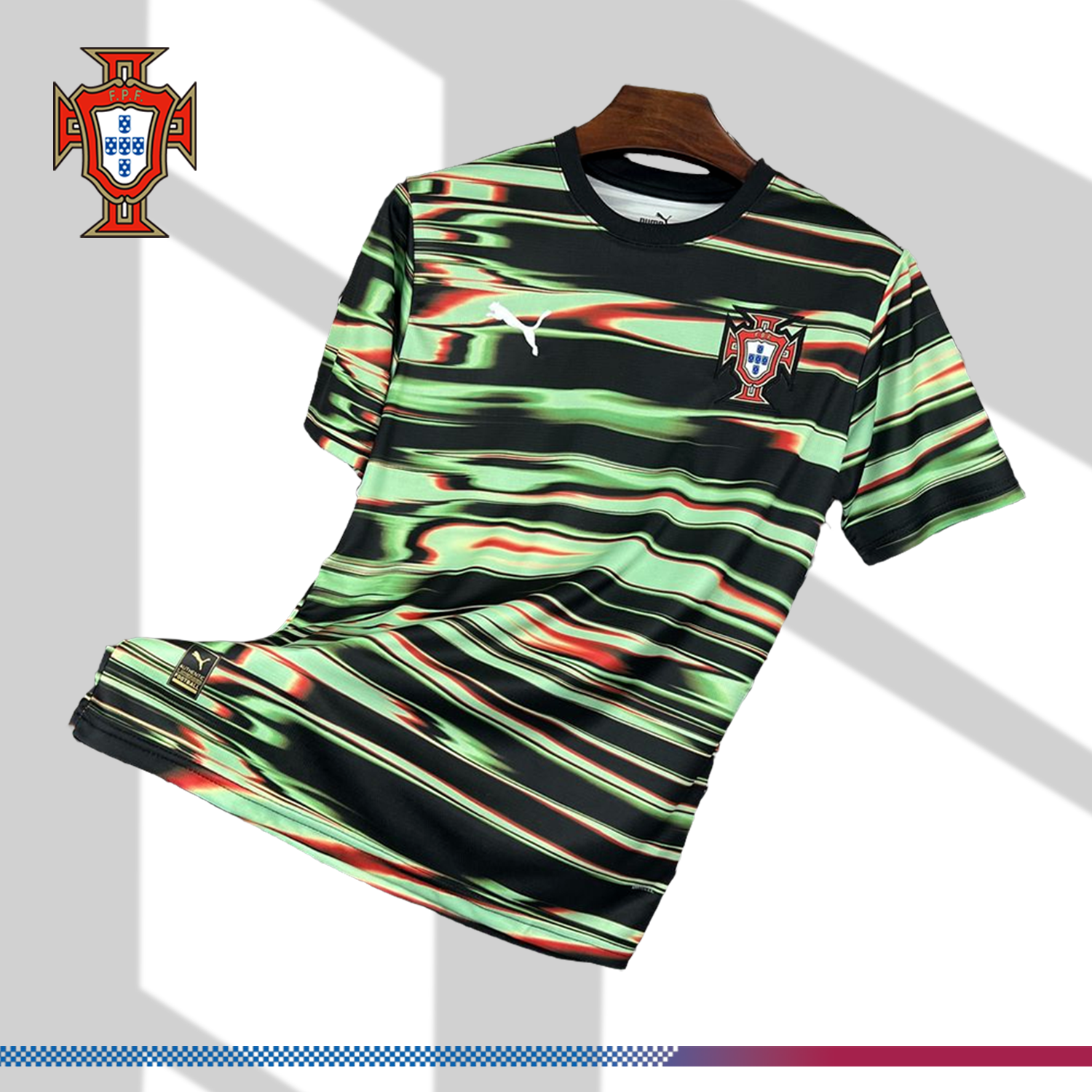 2025/2026 Portugal Pre-match Training Football Shirt （Fan Edition）