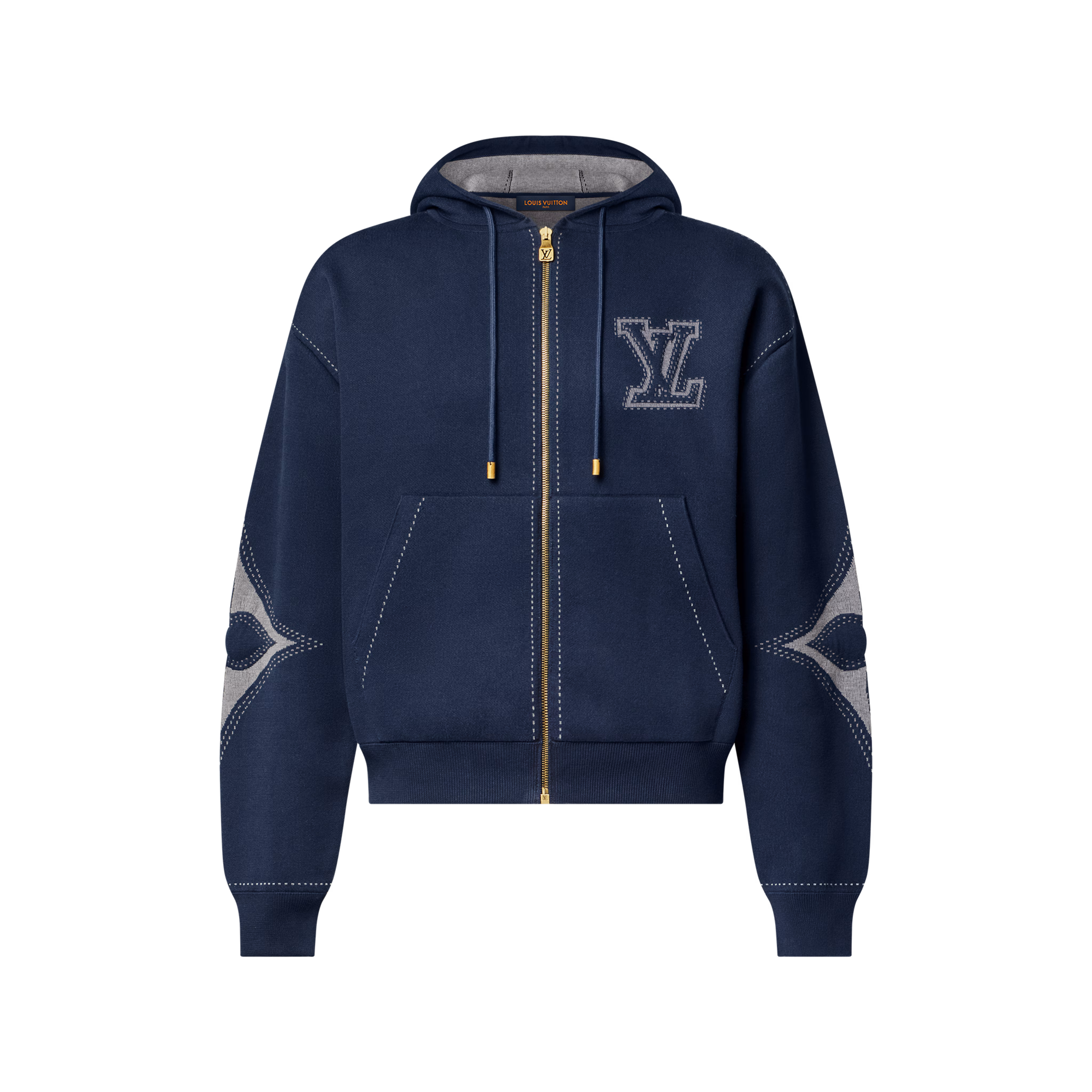 Sweat zippé à capuche LV