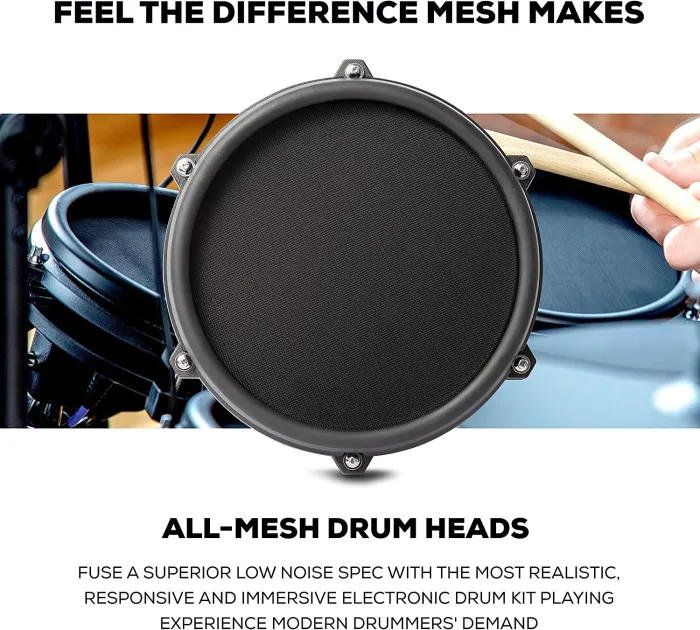 Alesis Drums Nitro Mesh Kit Bundle &ndash; Complete Electric Drum Set