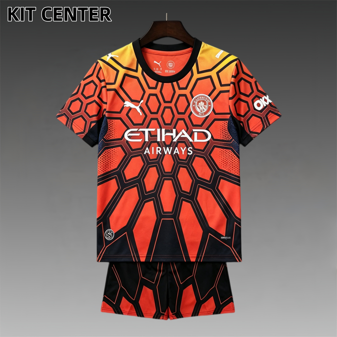 2026/2027 Manchester City Goalkeeper Football Shirt (Adult Kids Kit socks )