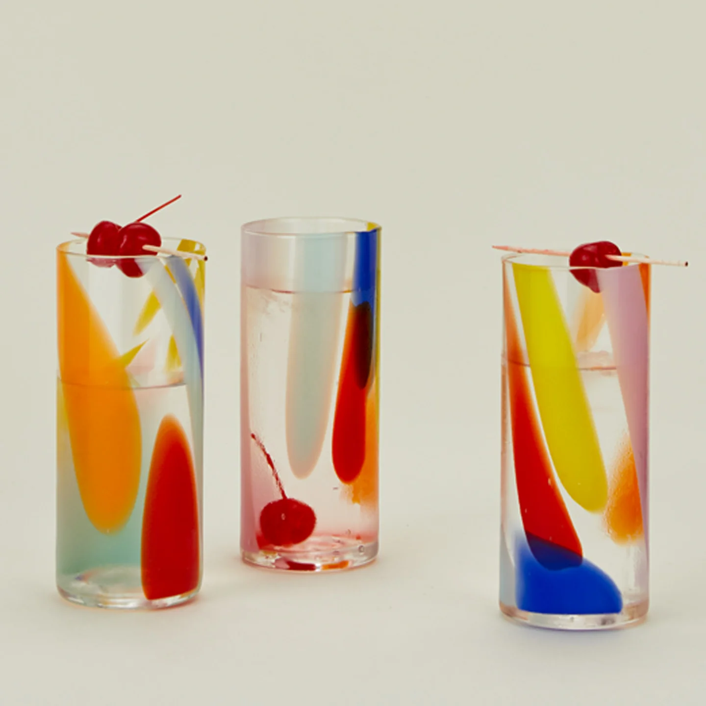 Hand Blown Highball - Multicolor