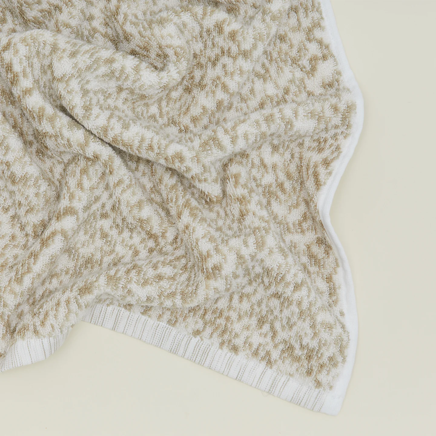 Space Dye Terry Towel - Flax