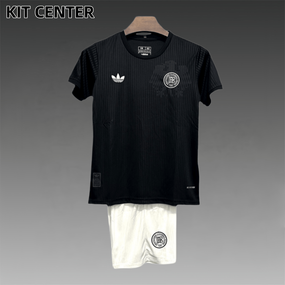2025/2026 Germany 125th Anniversary Edition Black Football Shirt (Kids Kit socks)