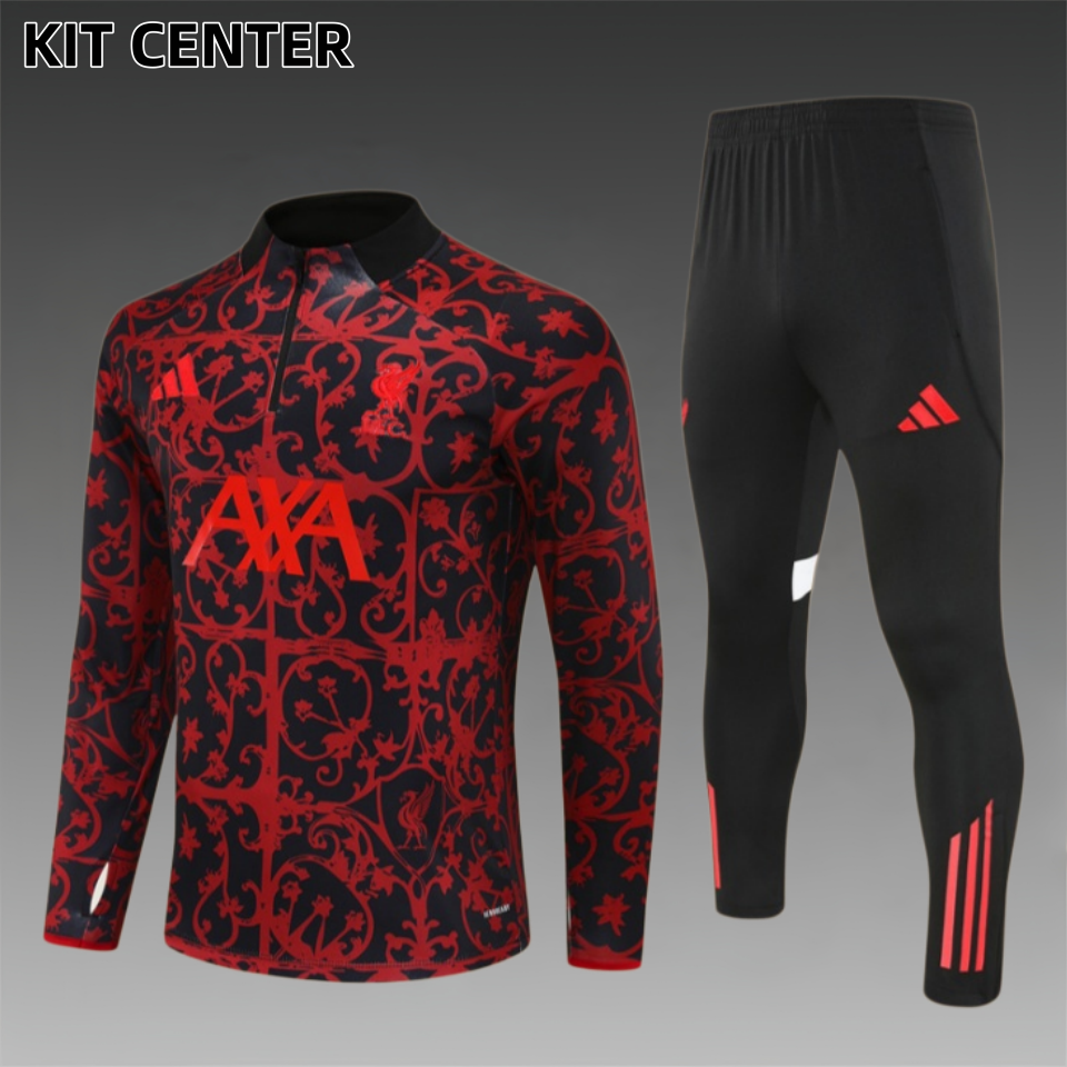 25/26 Liverpool red Half Zip Training Kit (Adult Kids Kit)